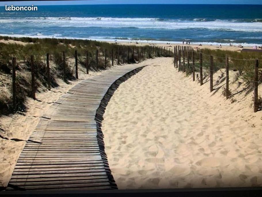 Apt T2 Calme Sur Golf, Piscine, Ocean 10 Min En Velo Lacanau Exterior foto